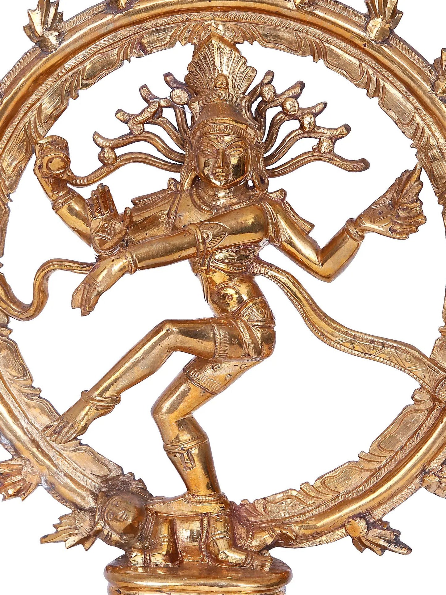 9.5'' Nataraja Statue | Madhuchista Vidhana (Lost-Wax) | Panchaloha Bronze from Swamimalai