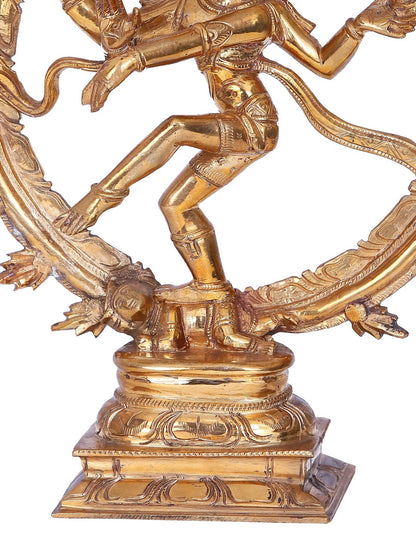 9.5'' Nataraja Statue | Madhuchista Vidhana (Lost-Wax) | Panchaloha Bronze from Swamimalai