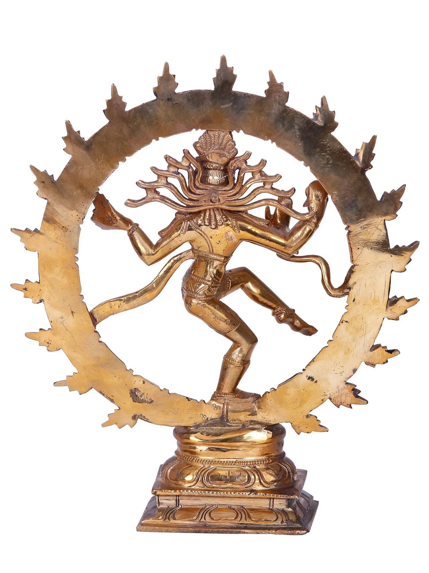 9.5'' Nataraja Statue | Madhuchista Vidhana (Lost-Wax) | Panchaloha Bronze from Swamimalai