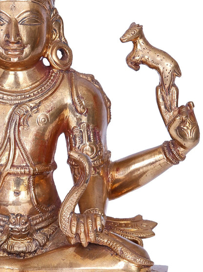 10'' Lord Shiva Panchaloha Bronze Statue from Swamimalai | Madhuchista Vidhana (Lost-Wax)