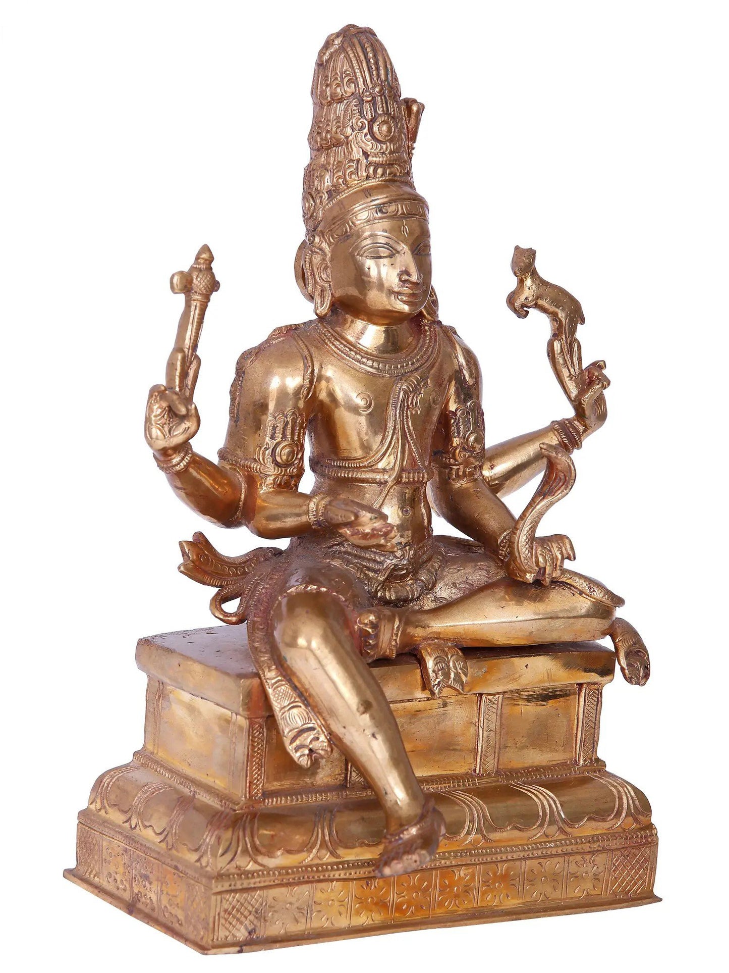 10'' Lord Shiva Panchaloha Bronze Statue from Swamimalai | Madhuchista Vidhana (Lost-Wax)