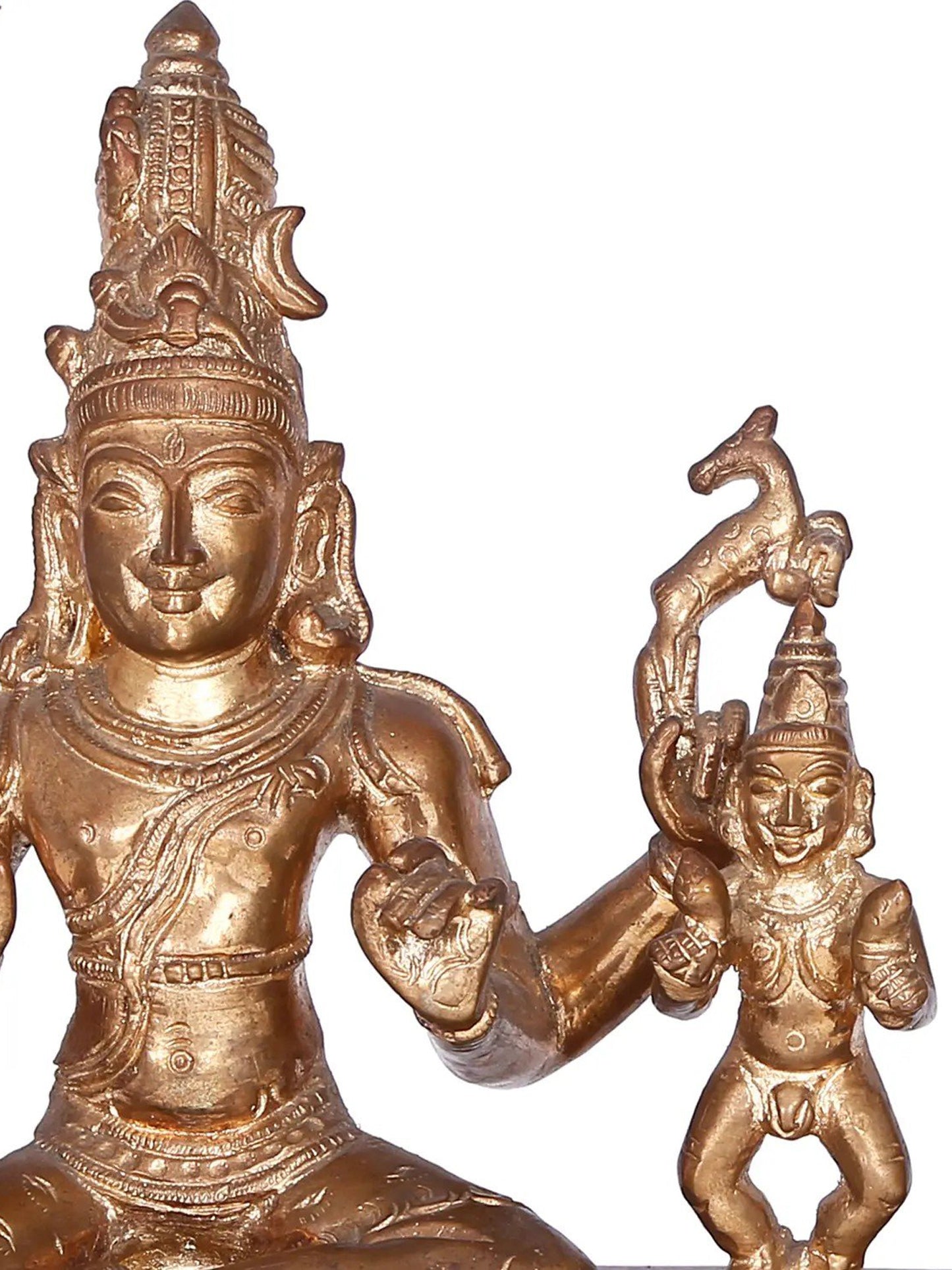 10'' Somaskandar Panchaloha Bronze Statue from Swamimalai | Madhuchista Vidhana (Lost-Wax)