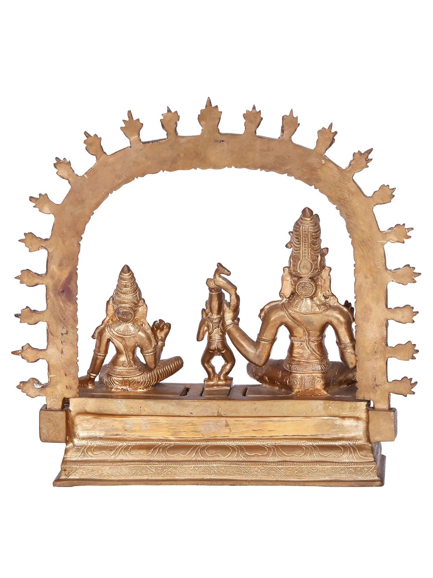 10'' Somaskandar Panchaloha Bronze Statue from Swamimalai | Madhuchista Vidhana (Lost-Wax)