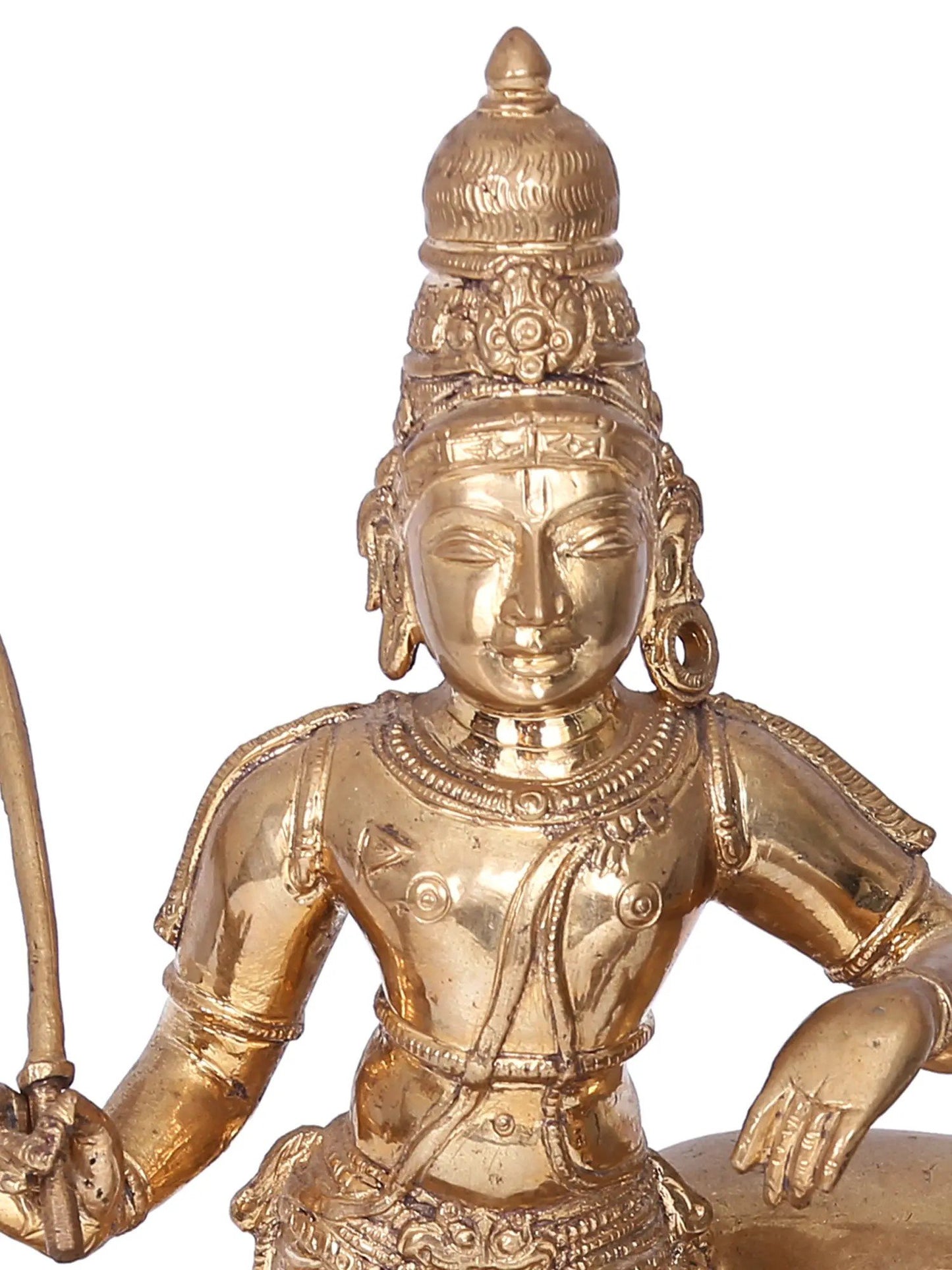 10'' Rajagopal Panchaloha Bronze Statue from Swamimalai | Madhuchista Vidhana (Lost-Wax)