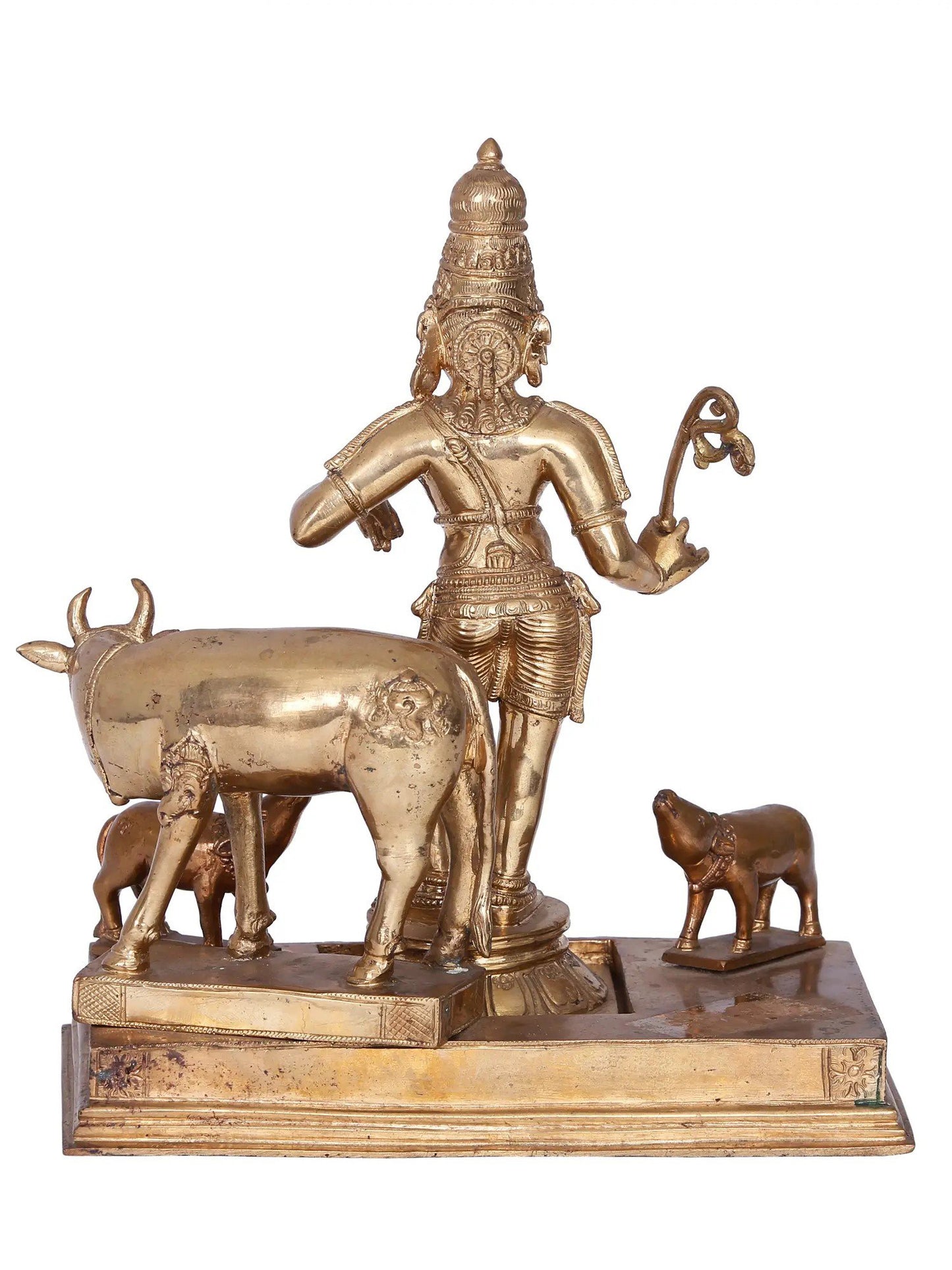 10'' Rajagopal Panchaloha Bronze Statue from Swamimalai | Madhuchista Vidhana (Lost-Wax)