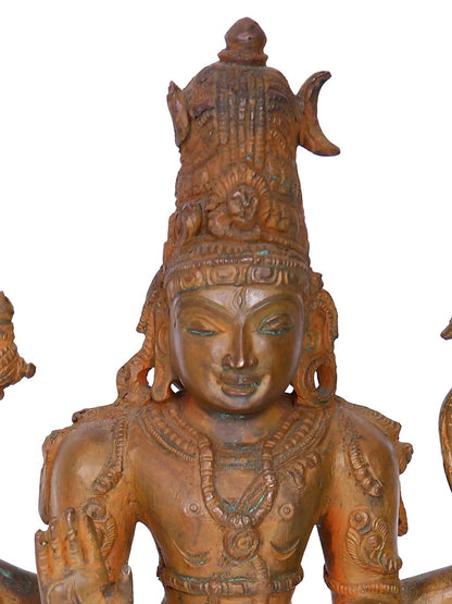 13'' Pashupatinath | Madhuchista Vidhana (Lost-Wax) | Panchaloha Bronze from Swamimalai