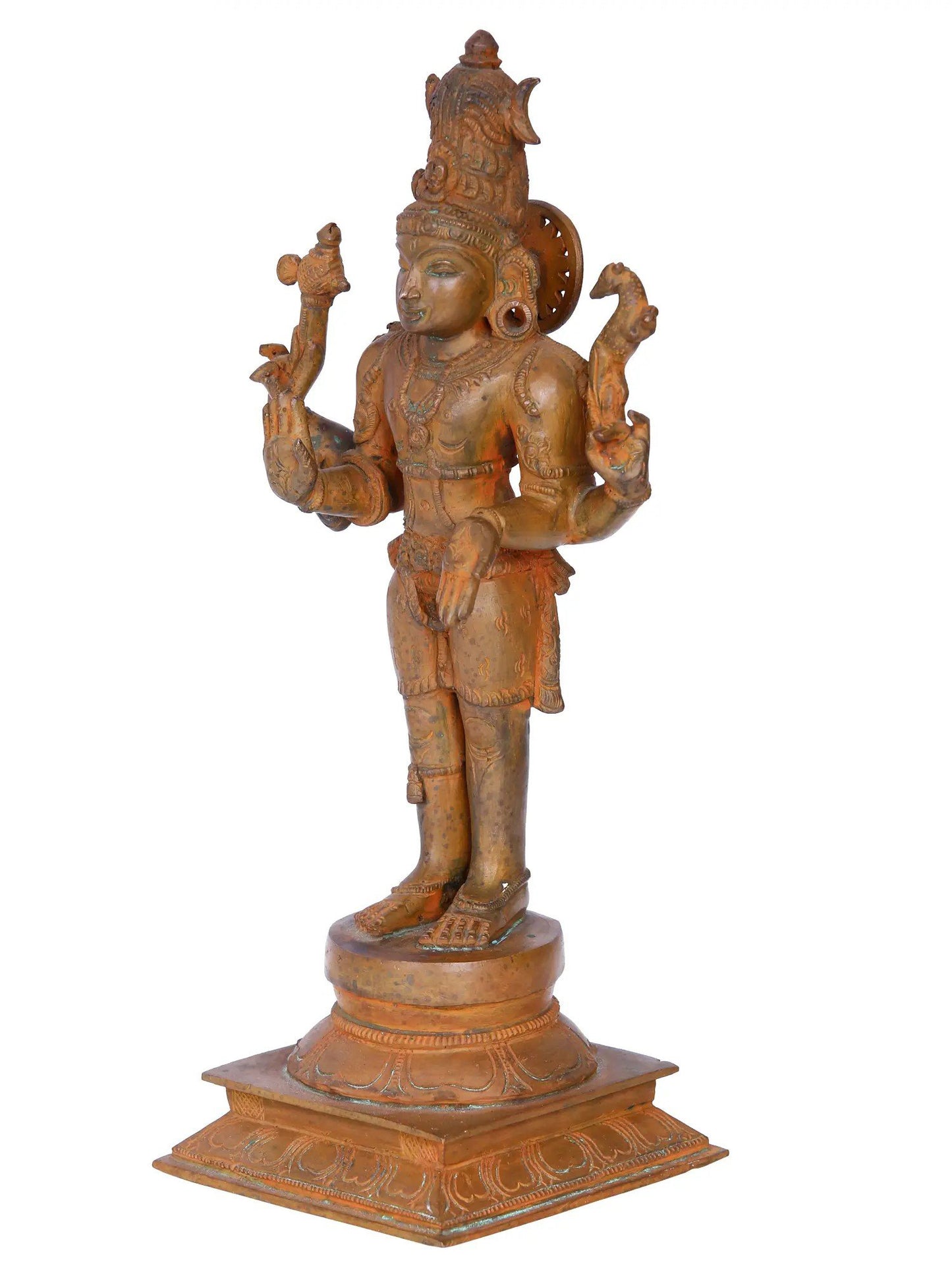 13'' Pashupatinath | Madhuchista Vidhana (Lost-Wax) | Panchaloha Bronze from Swamimalai