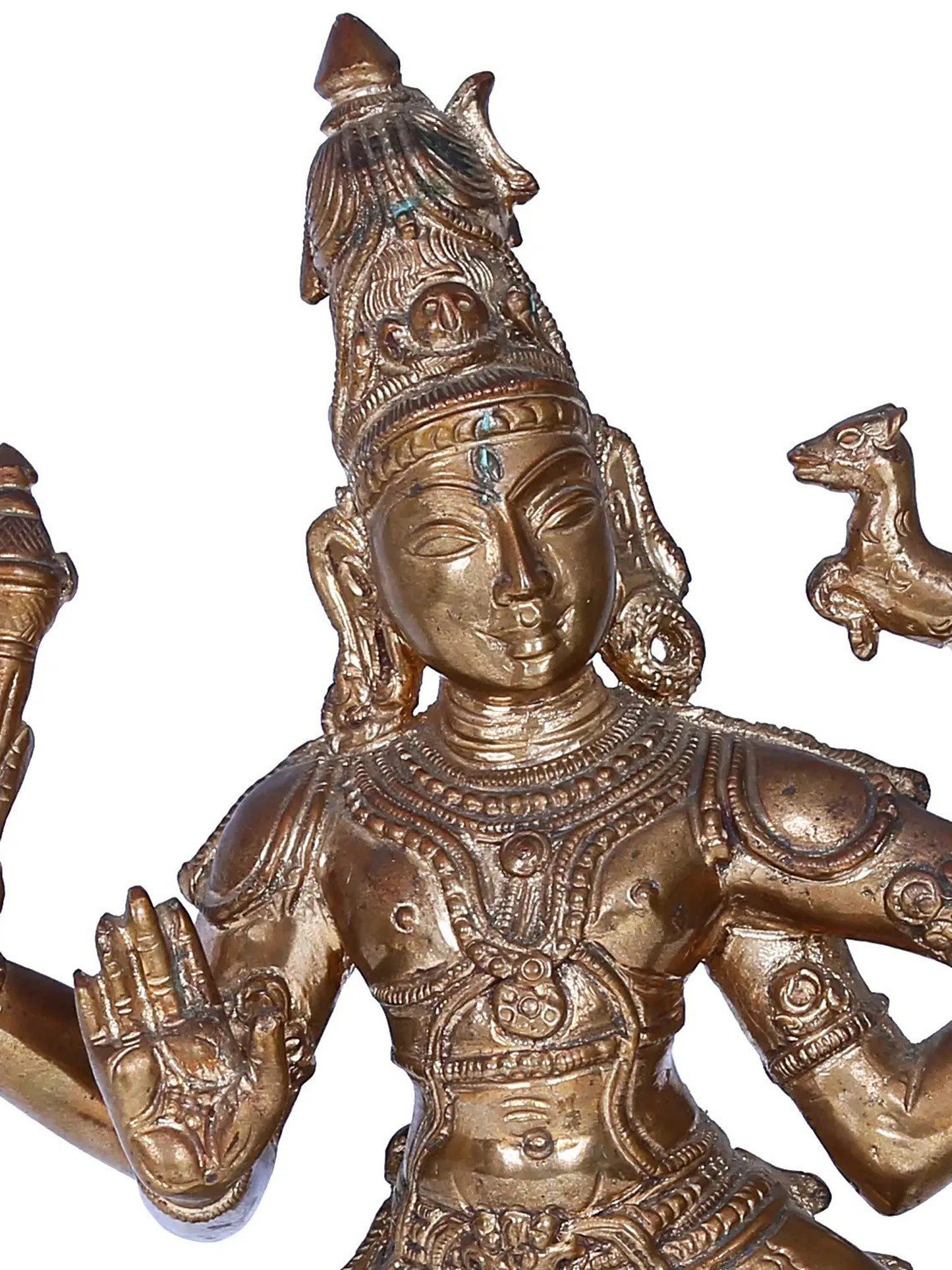 12" Dancing Shiva Parvati | Madhuchista Vidhana (Lost-Wax) | Panchaloha Bronze from Swamimalai