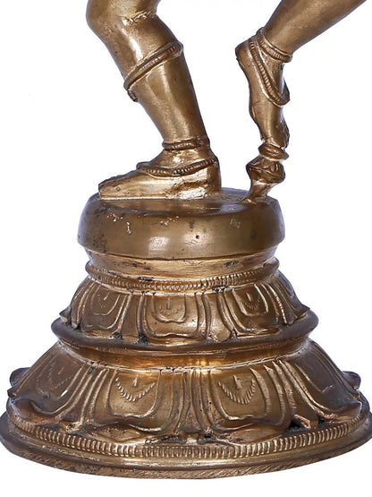 12" Dancing Shiva Parvati | Madhuchista Vidhana (Lost-Wax) | Panchaloha Bronze from Swamimalai