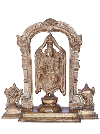 14'' Lord Balaji Panchaloha Bronze Statues from Swamimalai | Madhuchista Vidhana (Lost-Wax)