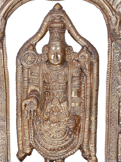 14'' Lord Balaji Panchaloha Bronze Statues from Swamimalai | Madhuchista Vidhana (Lost-Wax)