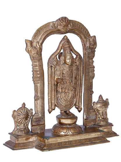 14'' Lord Balaji Panchaloha Bronze Statues from Swamimalai | Madhuchista Vidhana (Lost-Wax)