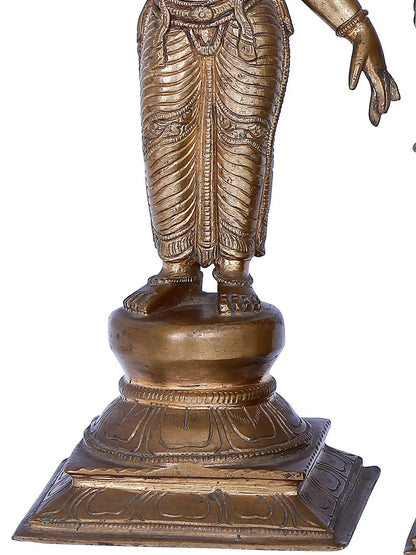 12'' Panchaloha Bronze Murugan set Idol from Swamimalai | Madhuchista Vidhana (Lost-Wax)