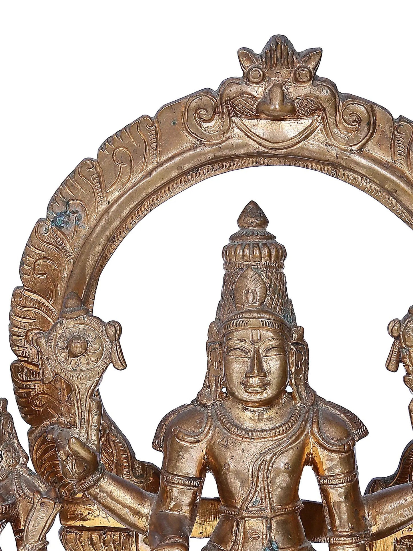 12'' Perumal set | Madhuchista Vidhana (Lost-Wax) | Panchaloha Bronze from Swamimalai