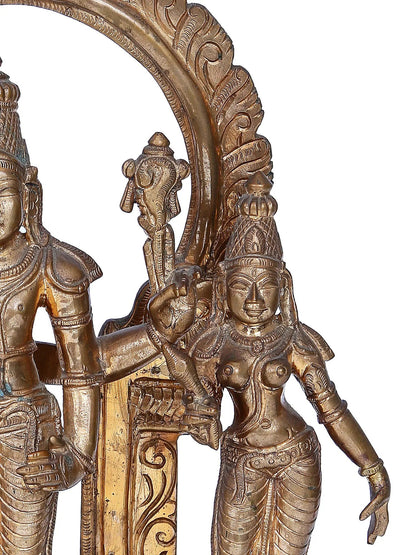 12'' Perumal set | Madhuchista Vidhana (Lost-Wax) | Panchaloha Bronze from Swamimalai