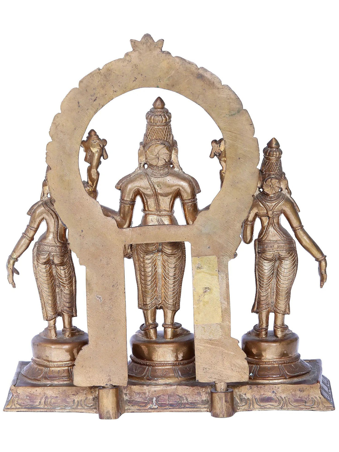 12'' Perumal set | Madhuchista Vidhana (Lost-Wax) | Panchaloha Bronze from Swamimalai