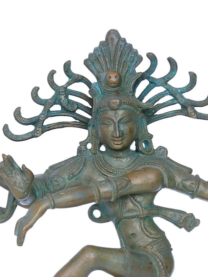 13'' Thiruvalangadu Nataraja Panchaloha Bronze Statue from Swamimalai | Madhuchista Vidhana (Lost-Wax)