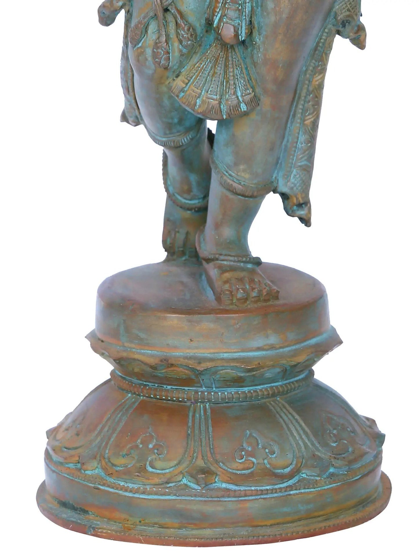 Lady Applying Vermillion | Madhuchista Vidhana (Lost-Wax) | Panchaloha Bronze from Swamimalai