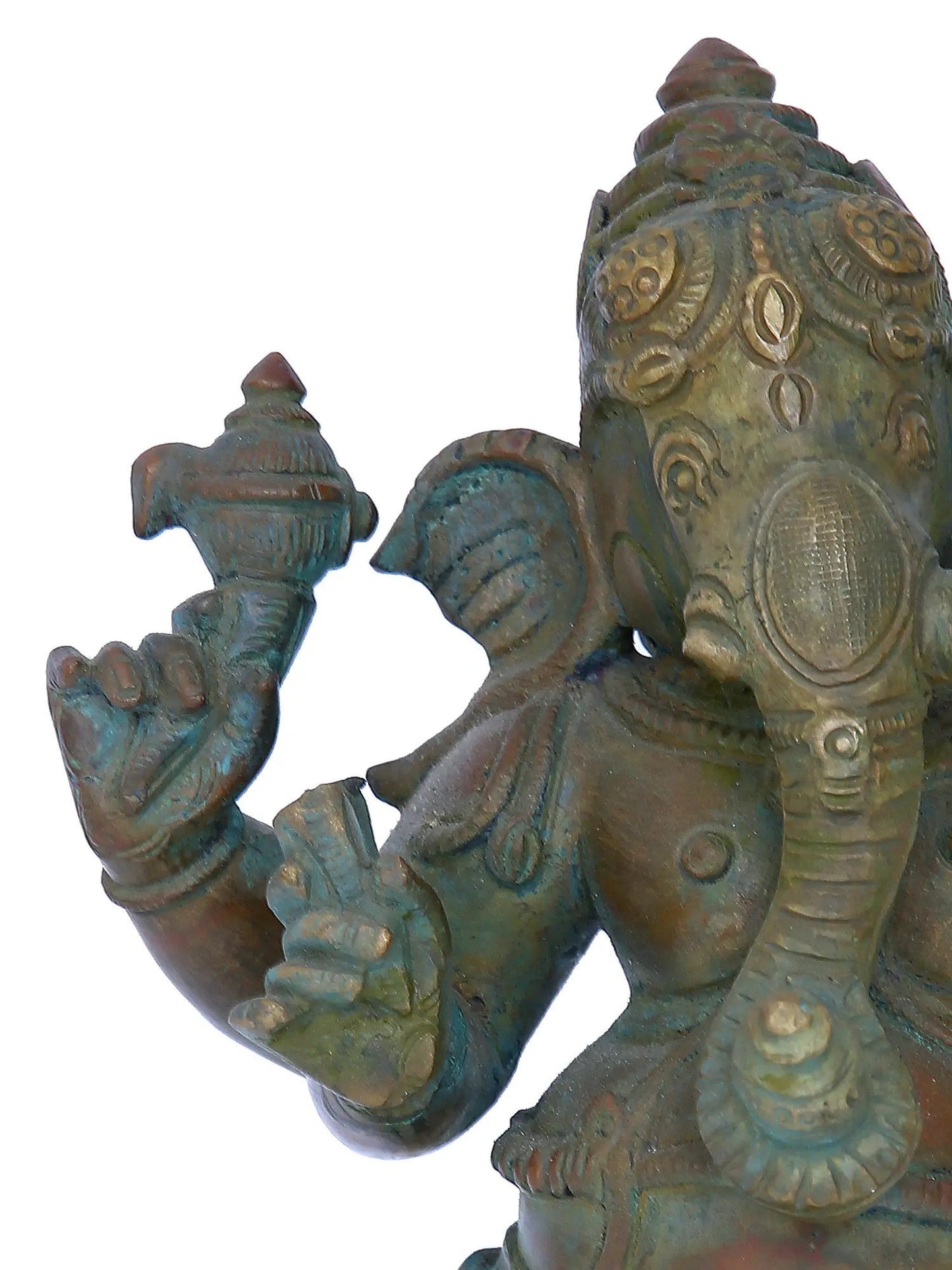 10'' Dancing Ganesha | Madhuchista Vidhana (Lost-Wax) | Panchaloha Bronze from Swamimalai