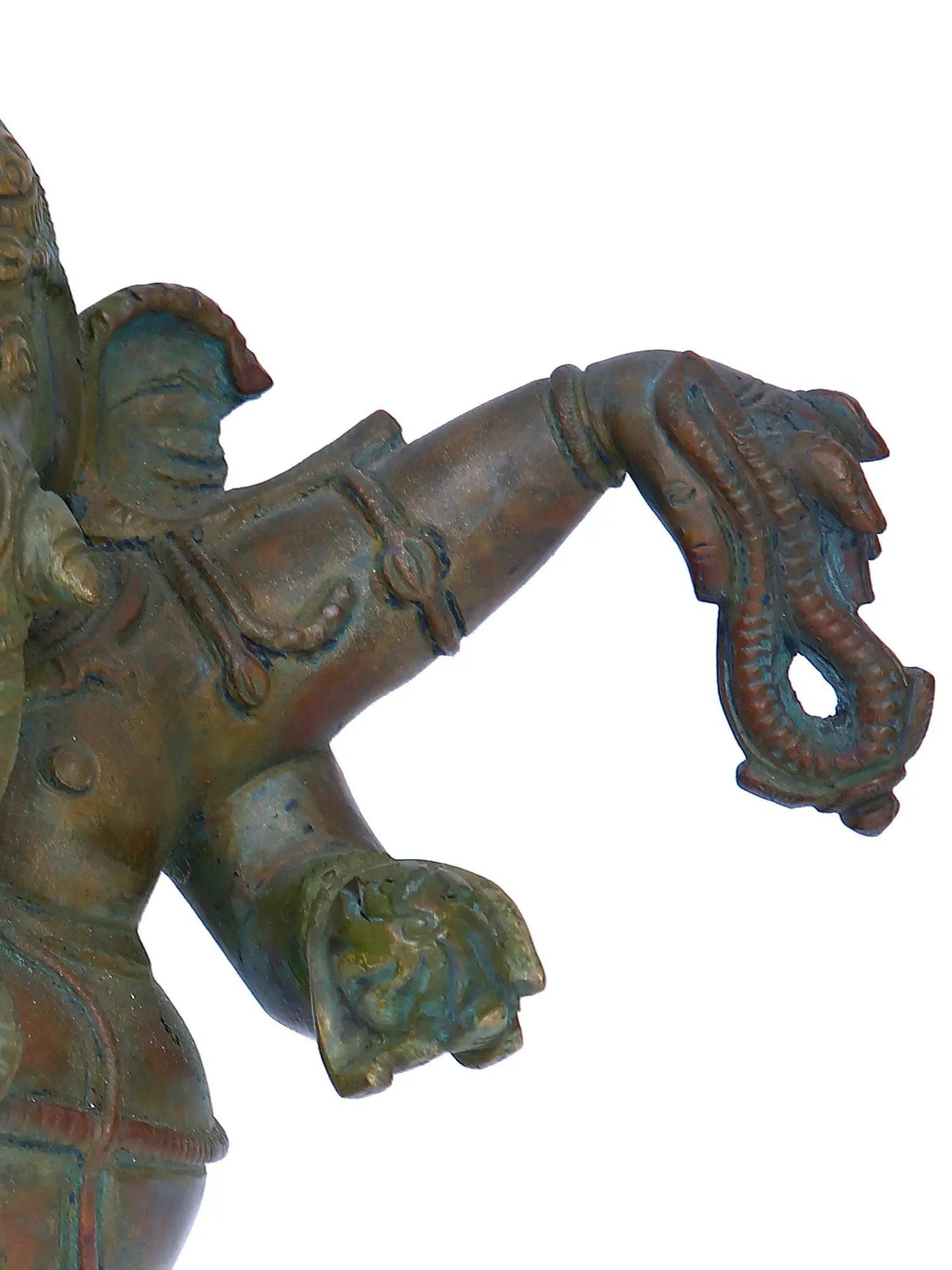 10'' Dancing Ganesha | Madhuchista Vidhana (Lost-Wax) | Panchaloha Bronze from Swamimalai