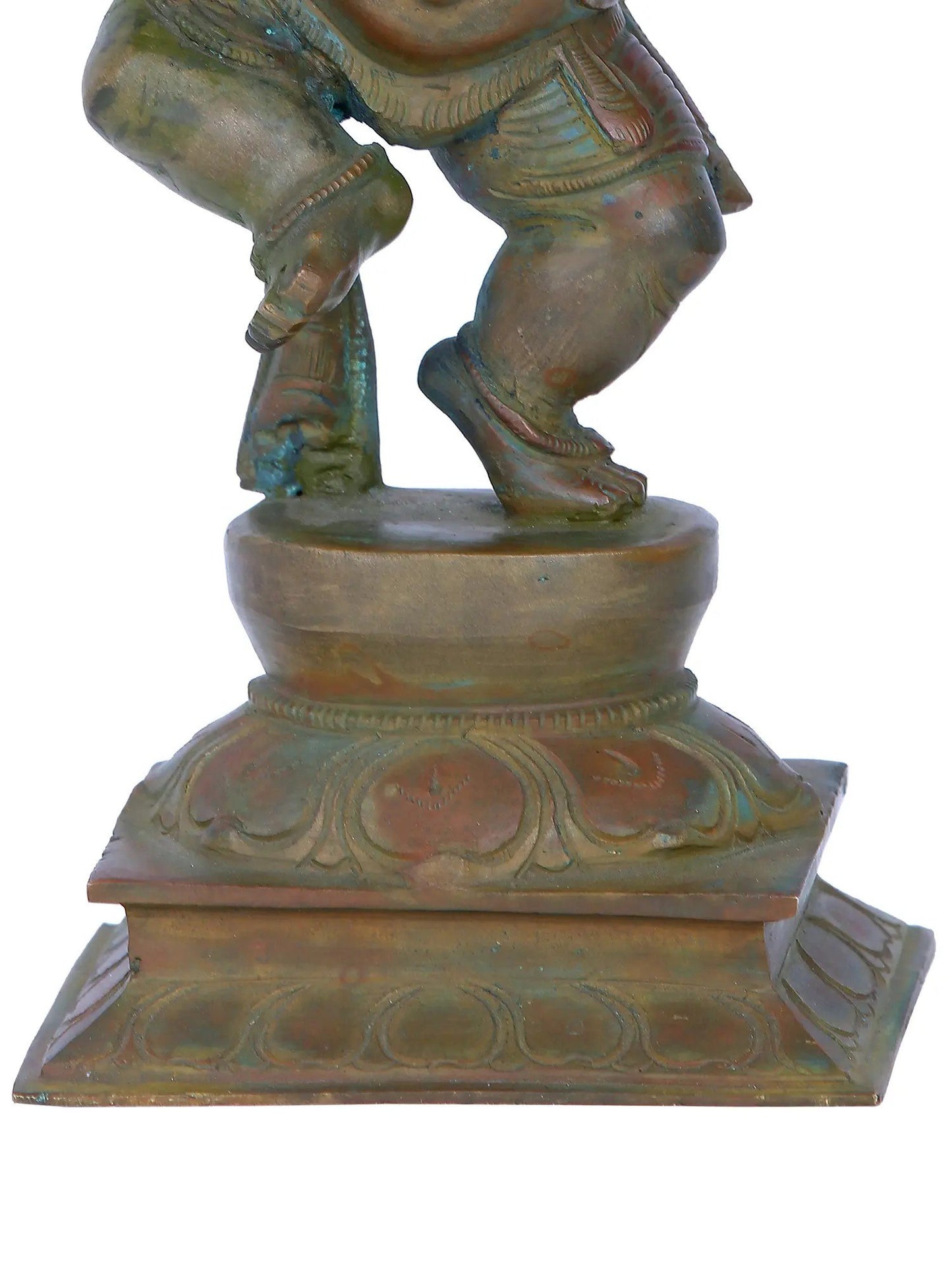 10'' Dancing Ganesha | Madhuchista Vidhana (Lost-Wax) | Panchaloha Bronze from Swamimalai