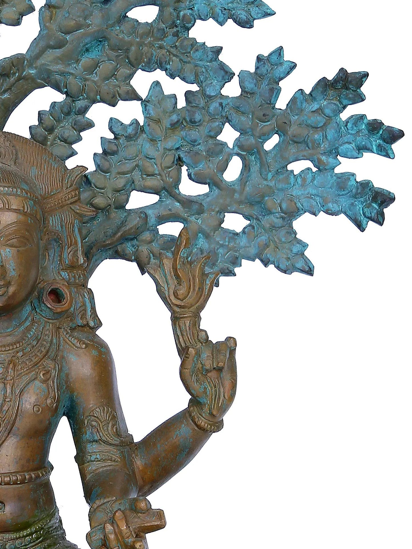 13'' Dakshinamurthy Shiva Panchaloha Bronze Statue from Swamimalai | Madhuchista Vidhana (Lost-Wax)