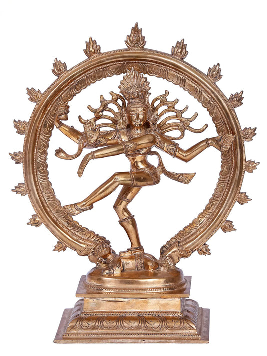 11'' Nataraja Statue | Madhuchista Vidhana (Lost-Wax) | Panchaloha Bronze from Swamimalai