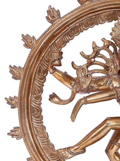 11'' Nataraja Statue | Madhuchista Vidhana (Lost-Wax) | Panchaloha Bronze from Swamimalai