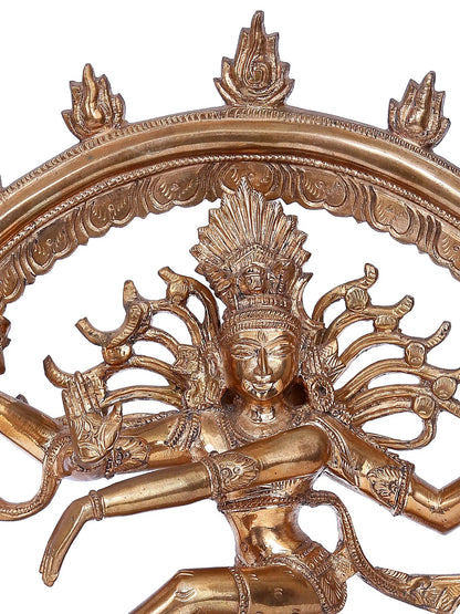 11'' Nataraja Statue | Madhuchista Vidhana (Lost-Wax) | Panchaloha Bronze from Swamimalai