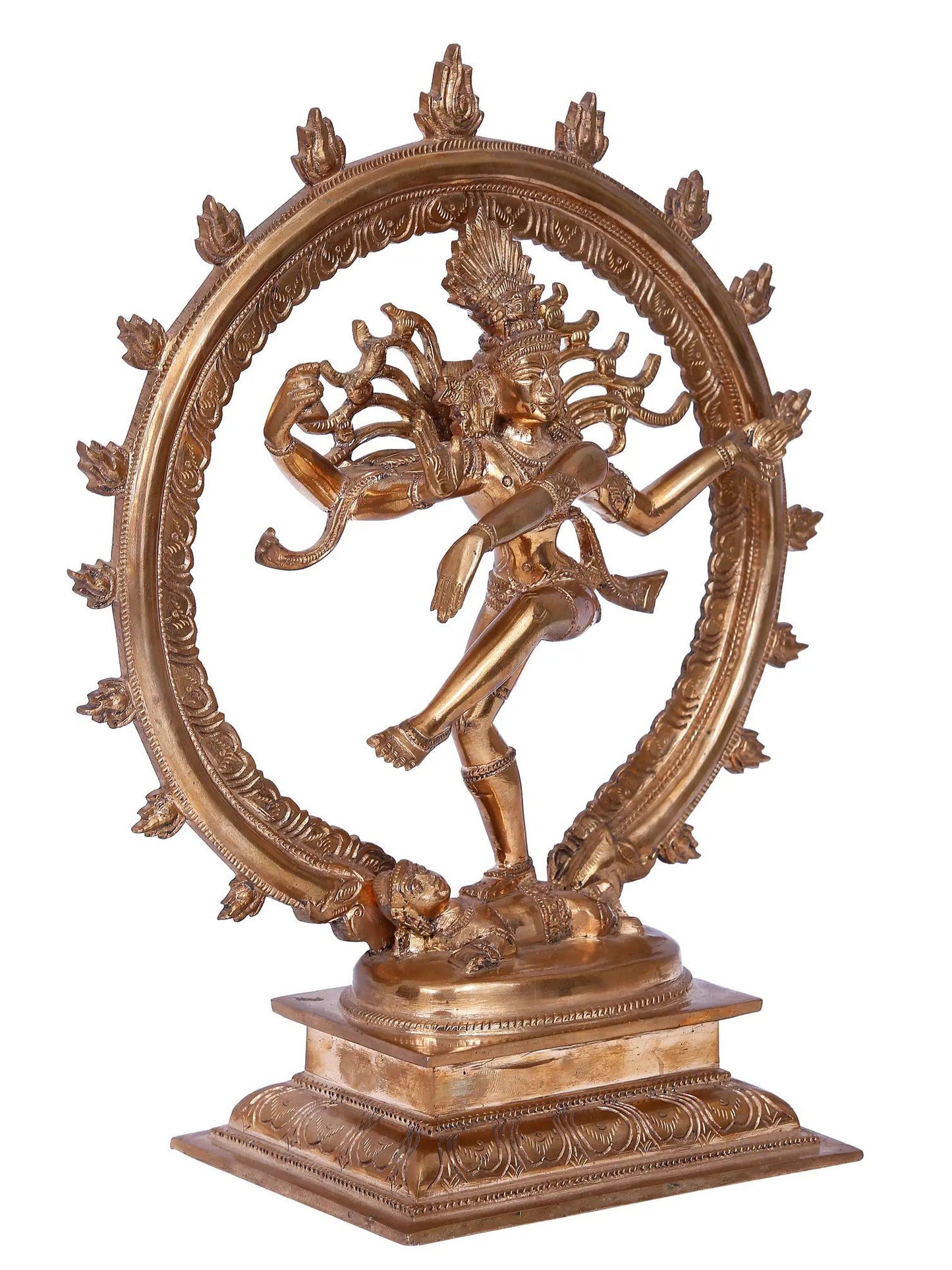 11'' Nataraja Statue | Madhuchista Vidhana (Lost-Wax) | Panchaloha Bronze from Swamimalai