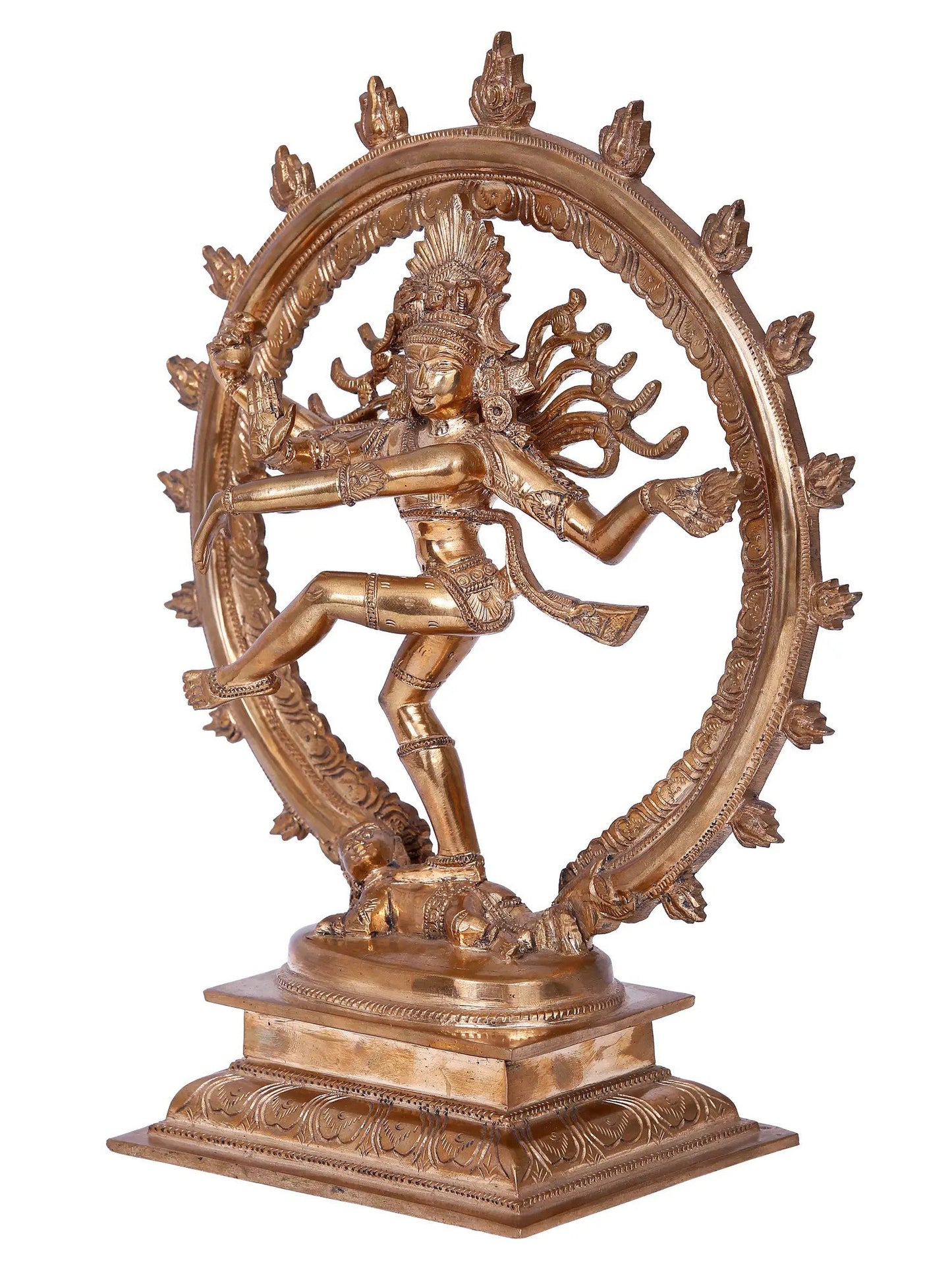 11'' Nataraja Statue | Madhuchista Vidhana (Lost-Wax) | Panchaloha Bronze from Swamimalai