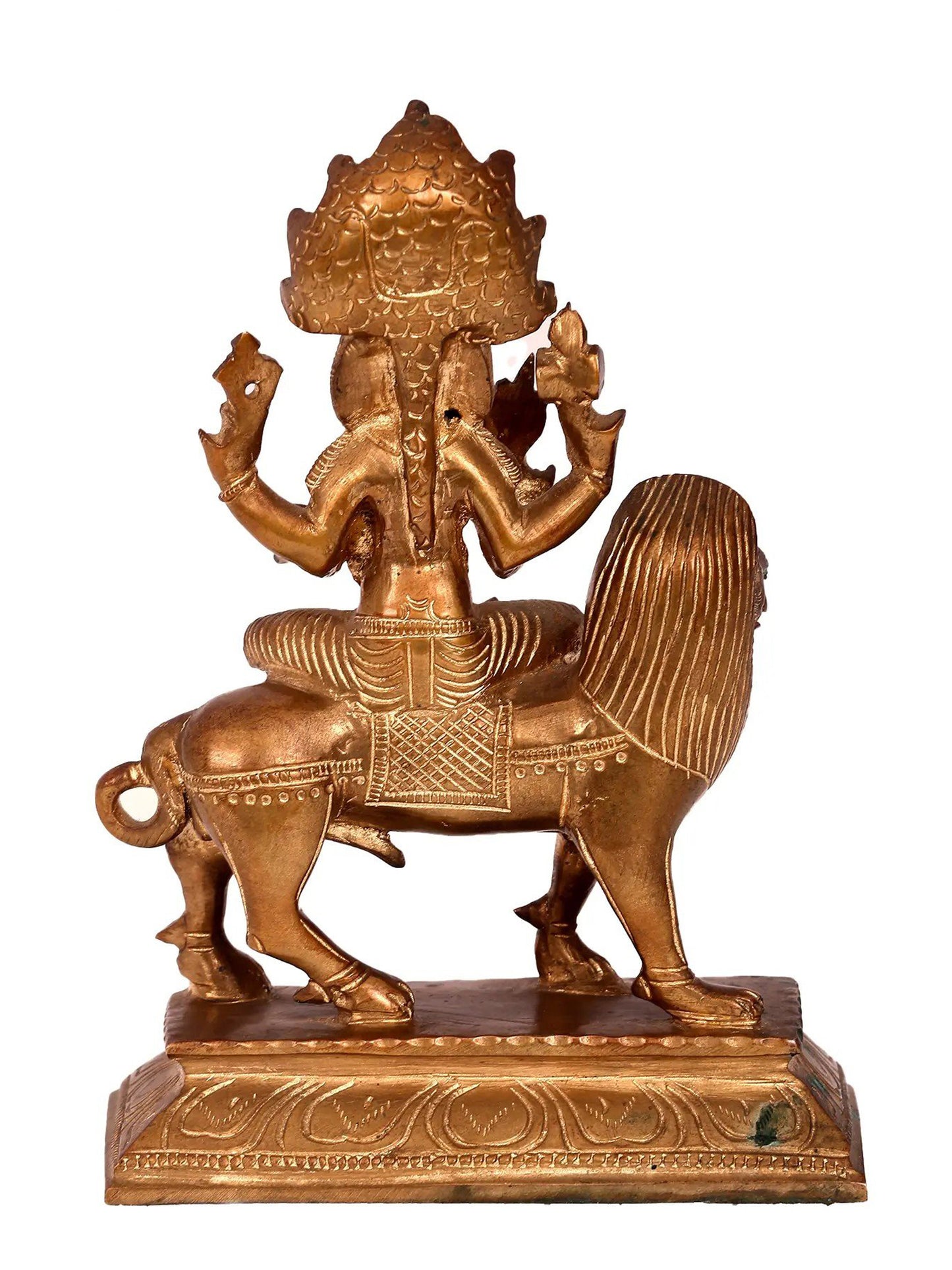 7.5'' Goddess Pratyangira (Atharvana Bhadrakali) | Madhuchista Vidhana (Lost-Wax) | Panchaloha Bronze from Swamimalai