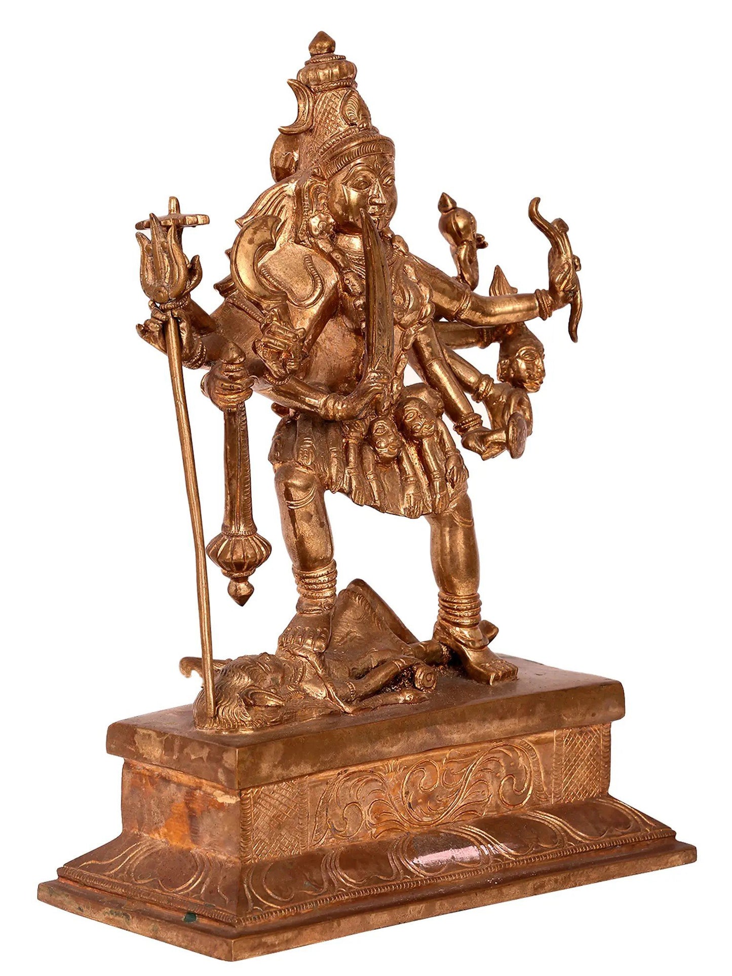 12'' Goddess Kali | Handmade Idol | Goddess Statue | Panchaloha Bronze Statue From Swamimalai