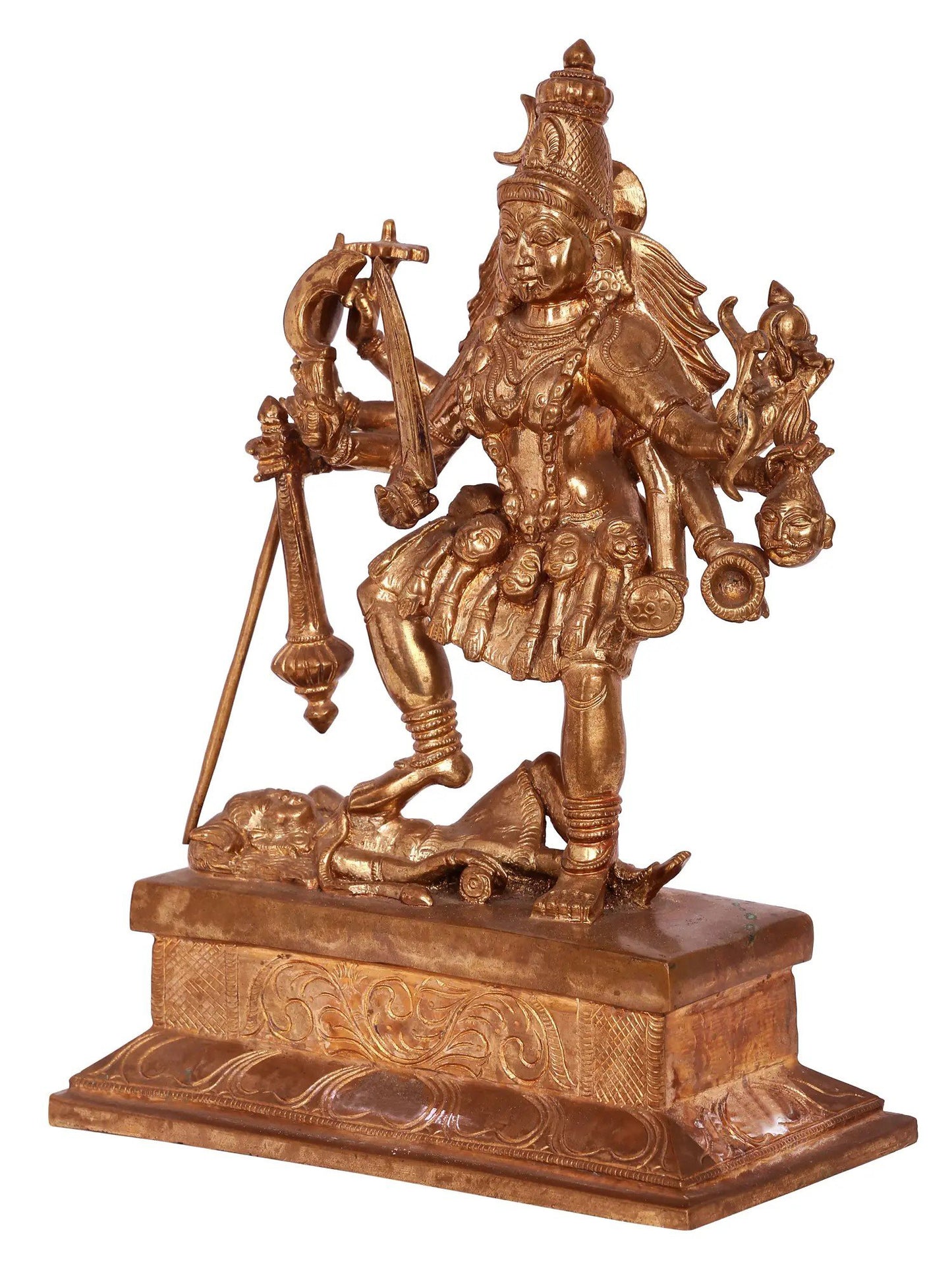 12'' Goddess Kali | Handmade Idol | Goddess Statue | Panchaloha Bronze Statue From Swamimalai