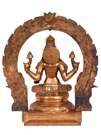 22'' Goddess Lakshmi Panchaloha Bronze Sculpture from Swamimalai | Handmade Idol | Goddess Statue