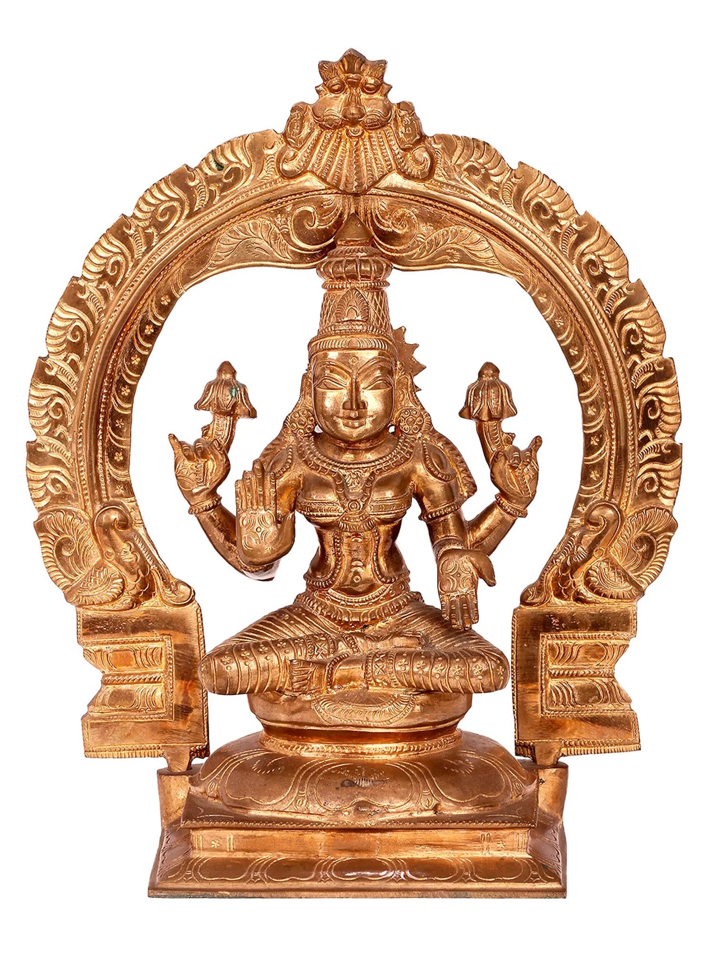 12'' Goddess Lakshmi Panchaloha Bronze Idol from Swamimalai | Goddess Statue | Madhuchista Vidhana (Lost-Wax)