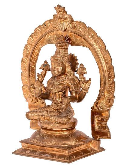 12'' Goddess Lakshmi Panchaloha Bronze Idol from Swamimalai | Goddess Statue | Madhuchista Vidhana (Lost-Wax)