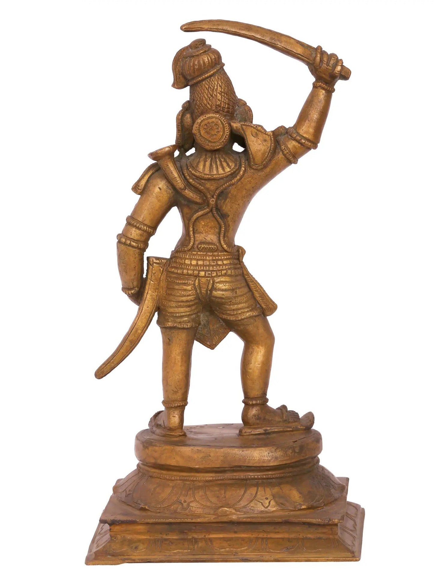 14'' Madurai Veeran | Handmade Idol | Madhuchista Vidhana (Lost-Wax) | Panchaloha Bronze from Swamimalai