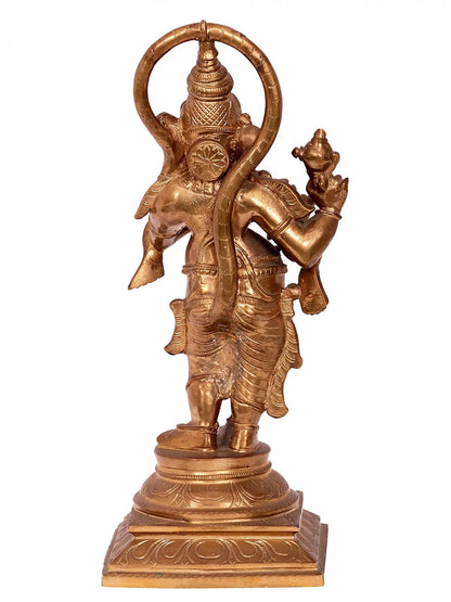 13" Aadyanta Prabhu Panchaloha Bronze Statue from Swamimalai | Lord Ganesha Statue | Madhuchista Vidhana (Lost-Wax)