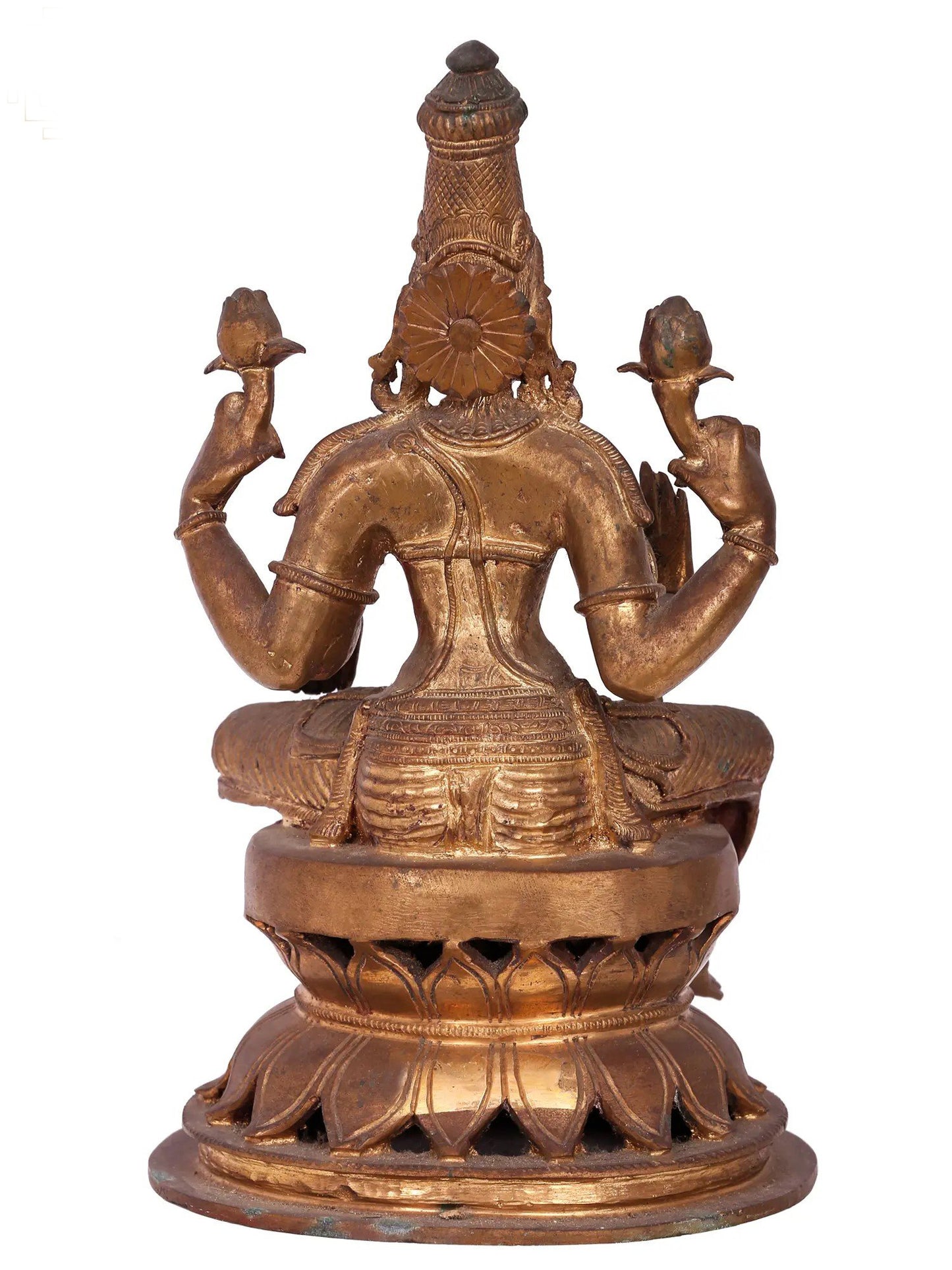 12'' Goddess Lakshmi Panchaloha Bronze Statue from Swamimalai | Goddess Idol | Madhuchista Vidhana (Lost-Wax)