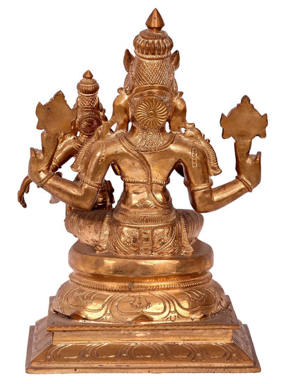 13'' Varaha Idol with Devi Lakshmi | Handmade Bronze Idol | Panchaloha Bronze from Swamimalai