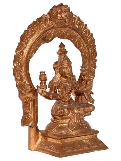 10'' Goddess Lakshmi Bronze Statue | Handmade Laxmi Idol | Panchaloha Bronze From Swamimalai