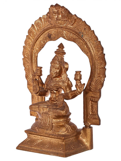 10'' Goddess Lakshmi Bronze Statue | Handmade Laxmi Idol | Panchaloha Bronze From Swamimalai