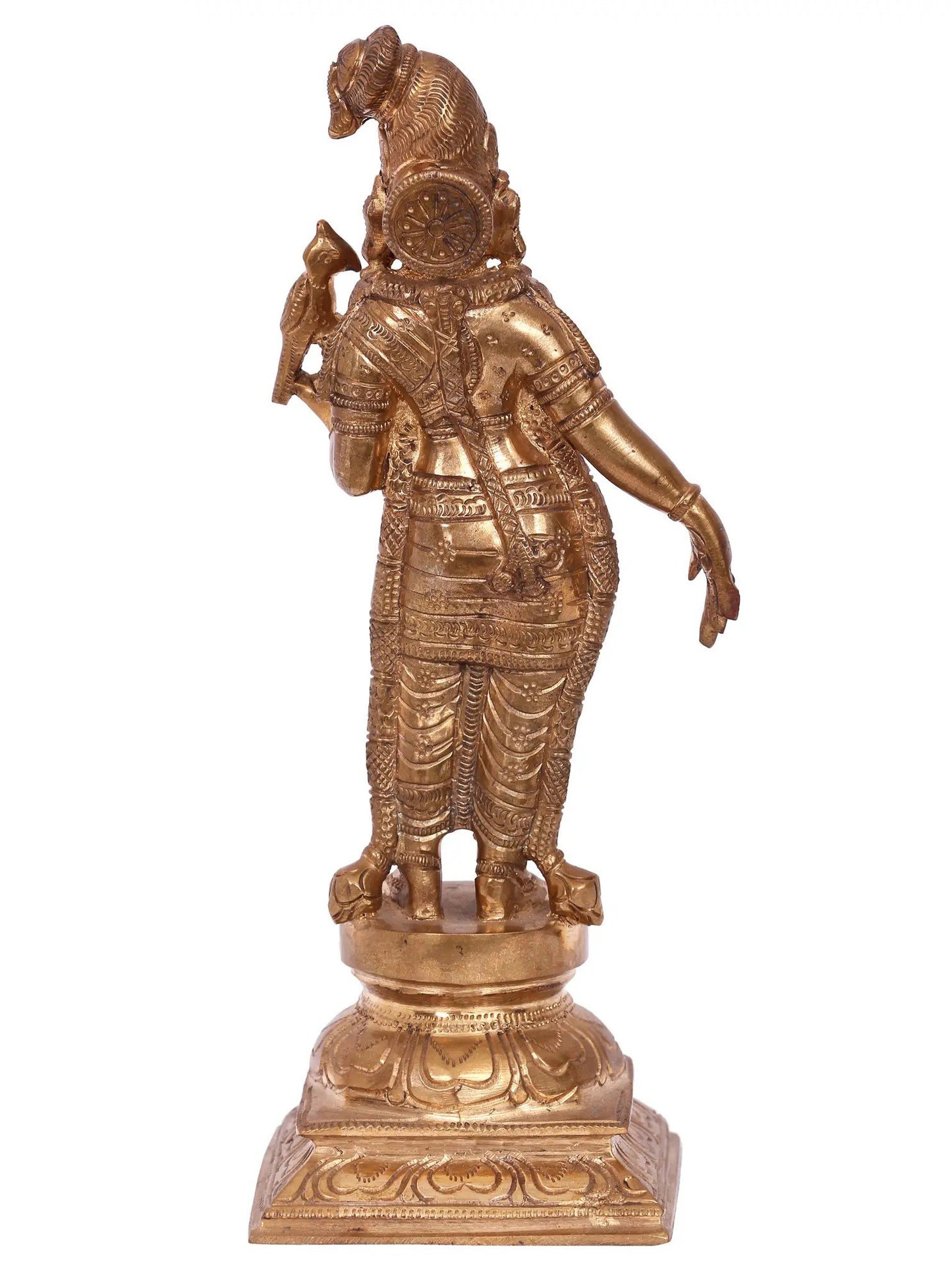 9'' Goddess Andal | Handmade Goddess Idol | Panchaloha Bronze Statue From Swamimalai