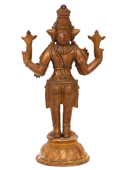 7'' Standing Varaha Avatara Of Vishnu | Lord Vishnu Avatar | Panchaloha Bronze From Swamimalai