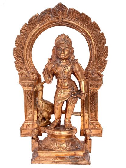 11'' Bala Murugan (karttikeya) | Handmade | Bronze Idol | Panchaloha Bronze from Swamimalai