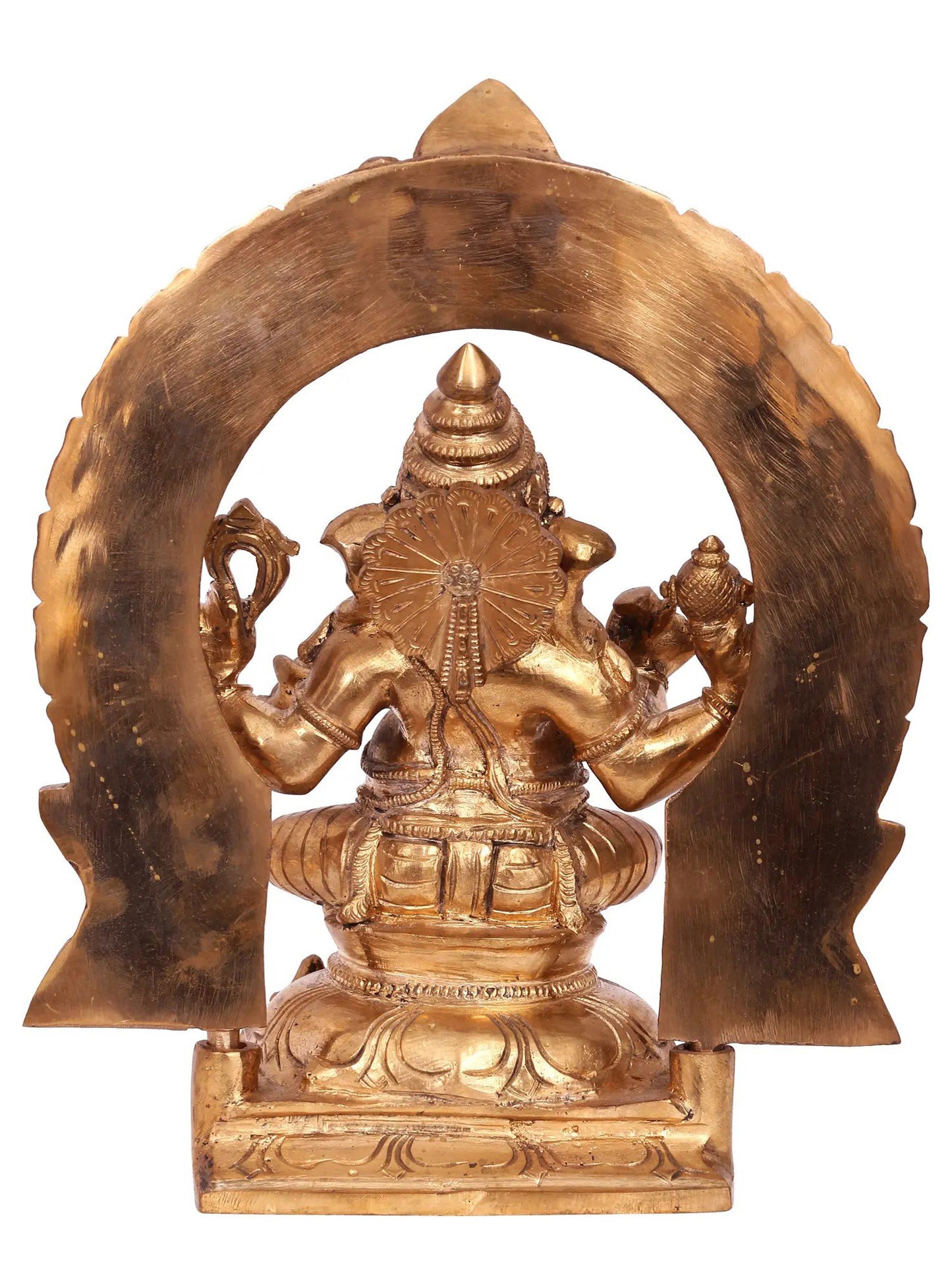 10'' Sitting Lord Ganesha Bronze Statue | Handmade | Ganesha Idol | Panchaloha Bronze from Swamimalai