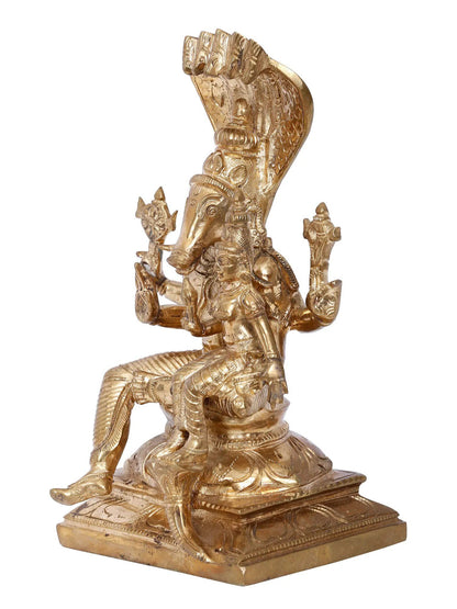 10'' Lakshmi Varaha Bronze Statue | Handmade Bronze Idol | Panchaloha Bronze From Swamimalai