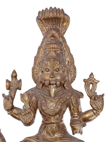 11'' Prathyangira Devi | Madhuchista Vidhana (Lost-Wax) | Panchaloha Bronze from Swamimalai