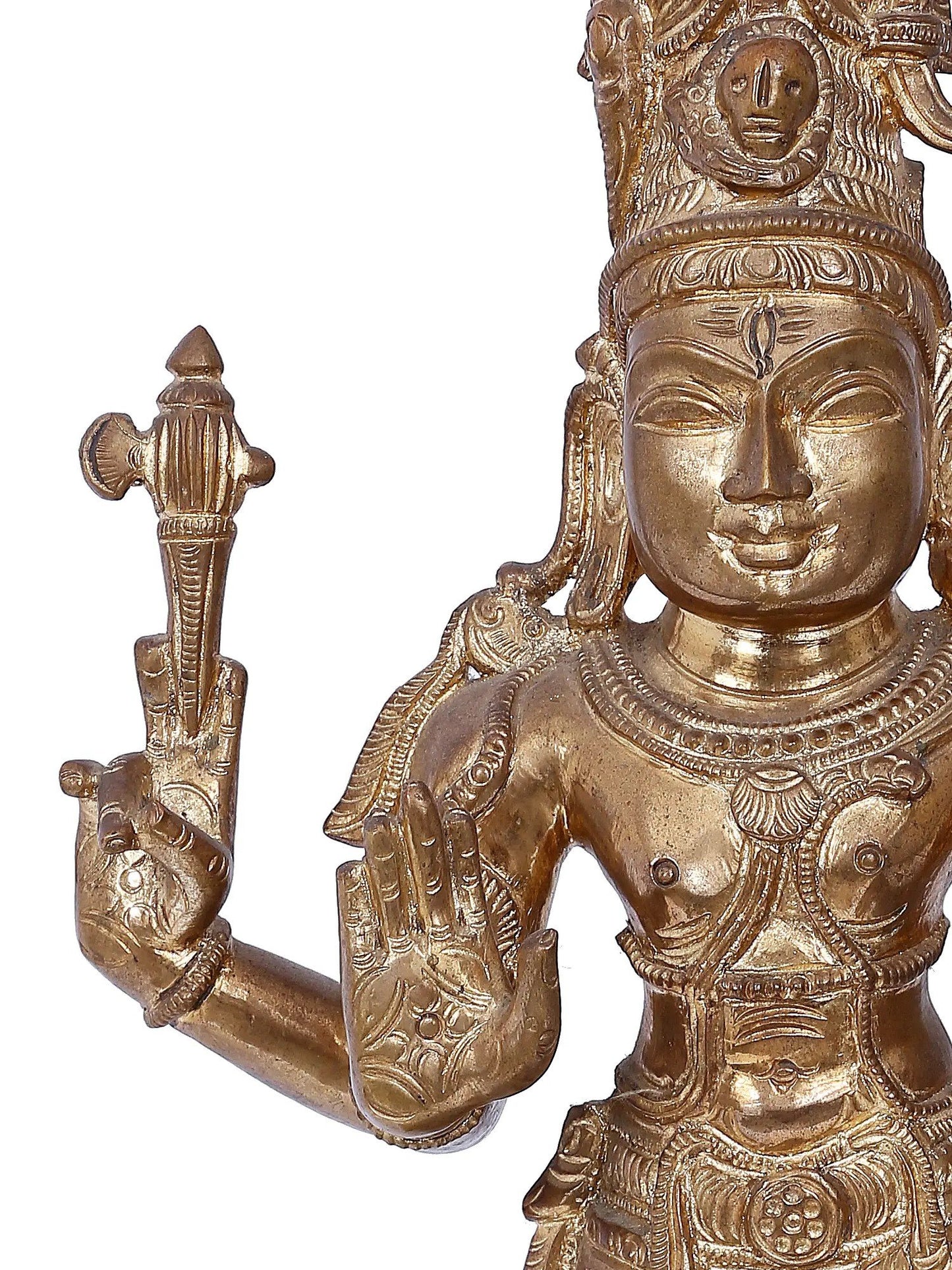 16'' Pashupatinath - A Form Of Lord Shiva | Bronze Statue | Panchaloha Bronze Idol From Swamimalai